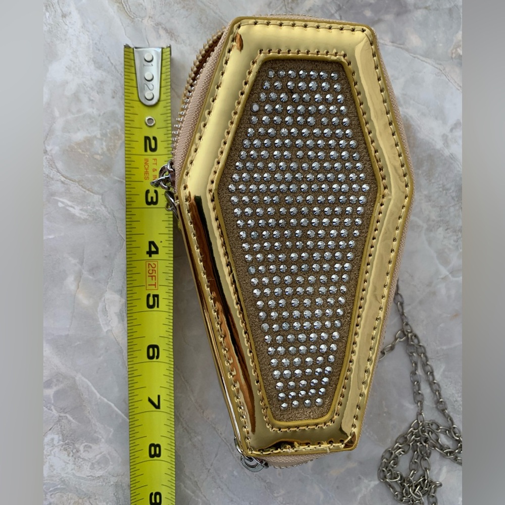 Golden Coffin Crossbody Bag - Picture 9 of 12
